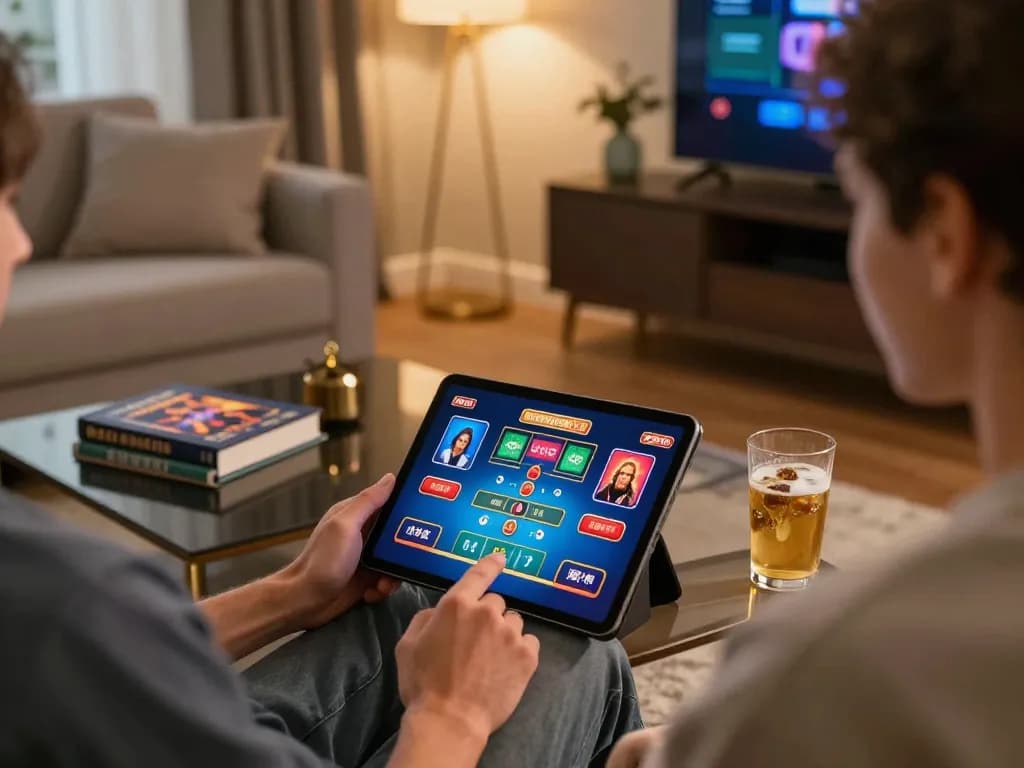 Engaging online gameplay at RR88 from a cozy home setup, showcasing excitement in responsible gambling.