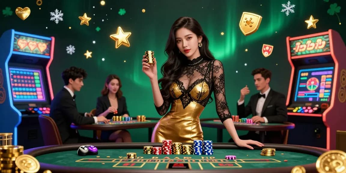 Experience high-stakes gaming with da88bb at a VIP baccarat table held by a glamorous player.