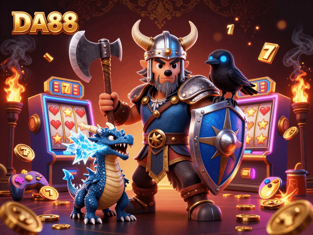 DA88 offers thrilling slot machine gaming experiences with engaging characters and vibrant visuals.