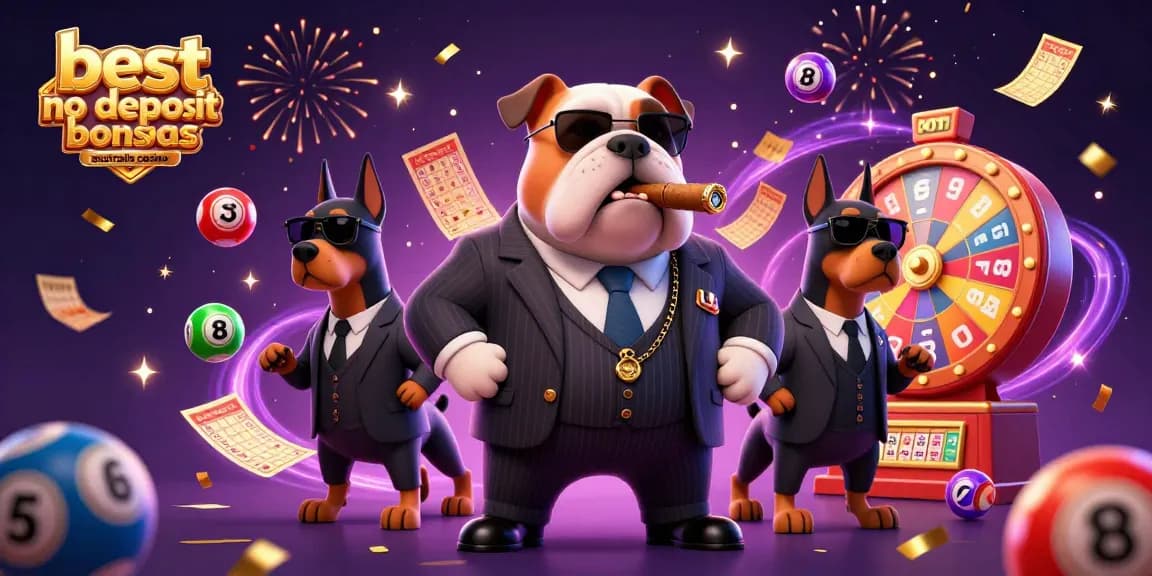 Discover the best no deposit bonuses Australia casino with our vibrant digital illustration.
