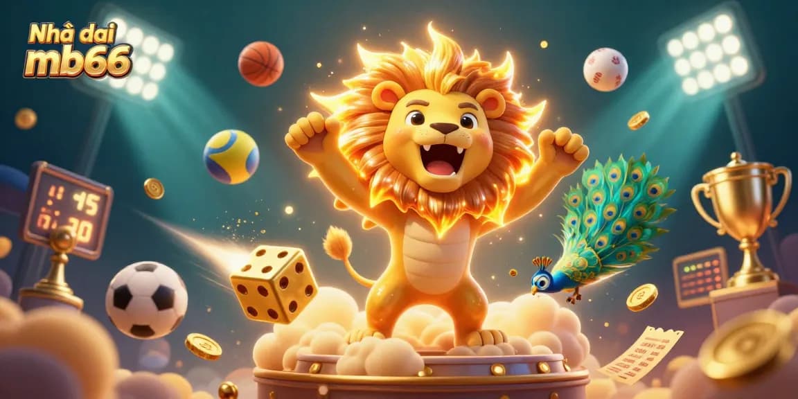 Engage with Nhà cái mb66 through dynamic sports betting actions amidst vibrant casino elements.