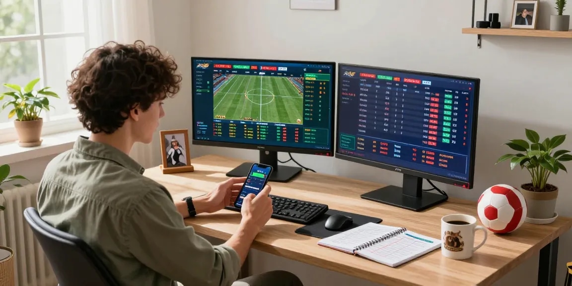 Nejlepší zahraniční sázkové kanceláře - sázející v moderním domácím kabinetu během online sázení s živými kurzy a sportovními statistikami.
