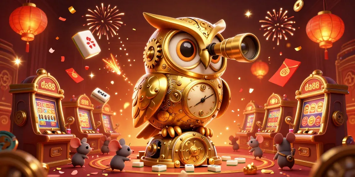 Experience the thrill of da88 with engaging slot games and vibrant casino elements in a dynamic illustration.