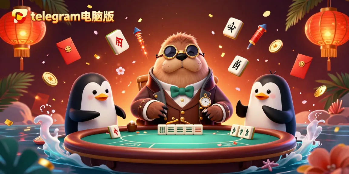 在生动的水下场景中与telegram电脑版角色一起玩刺激的扑克